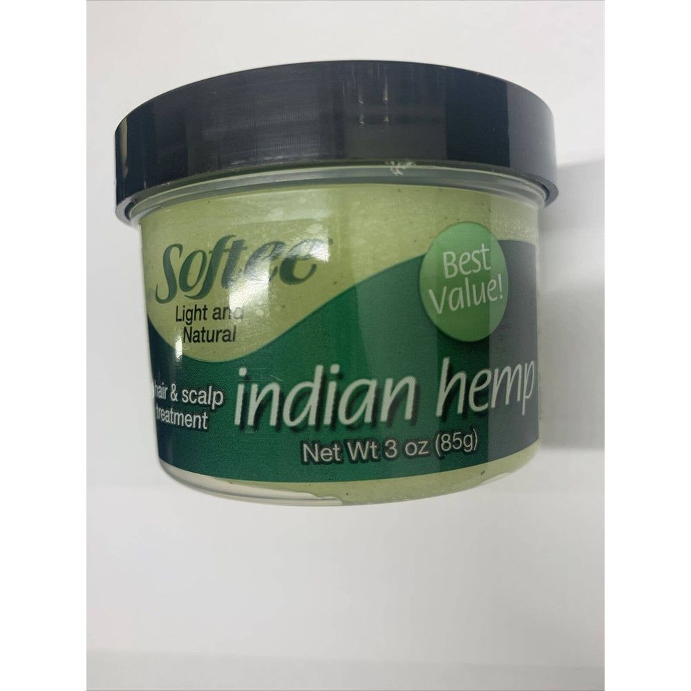 Softee Indian Hemp Light Hair & Scalp Treatment Conditioner Moisturizer 3oz